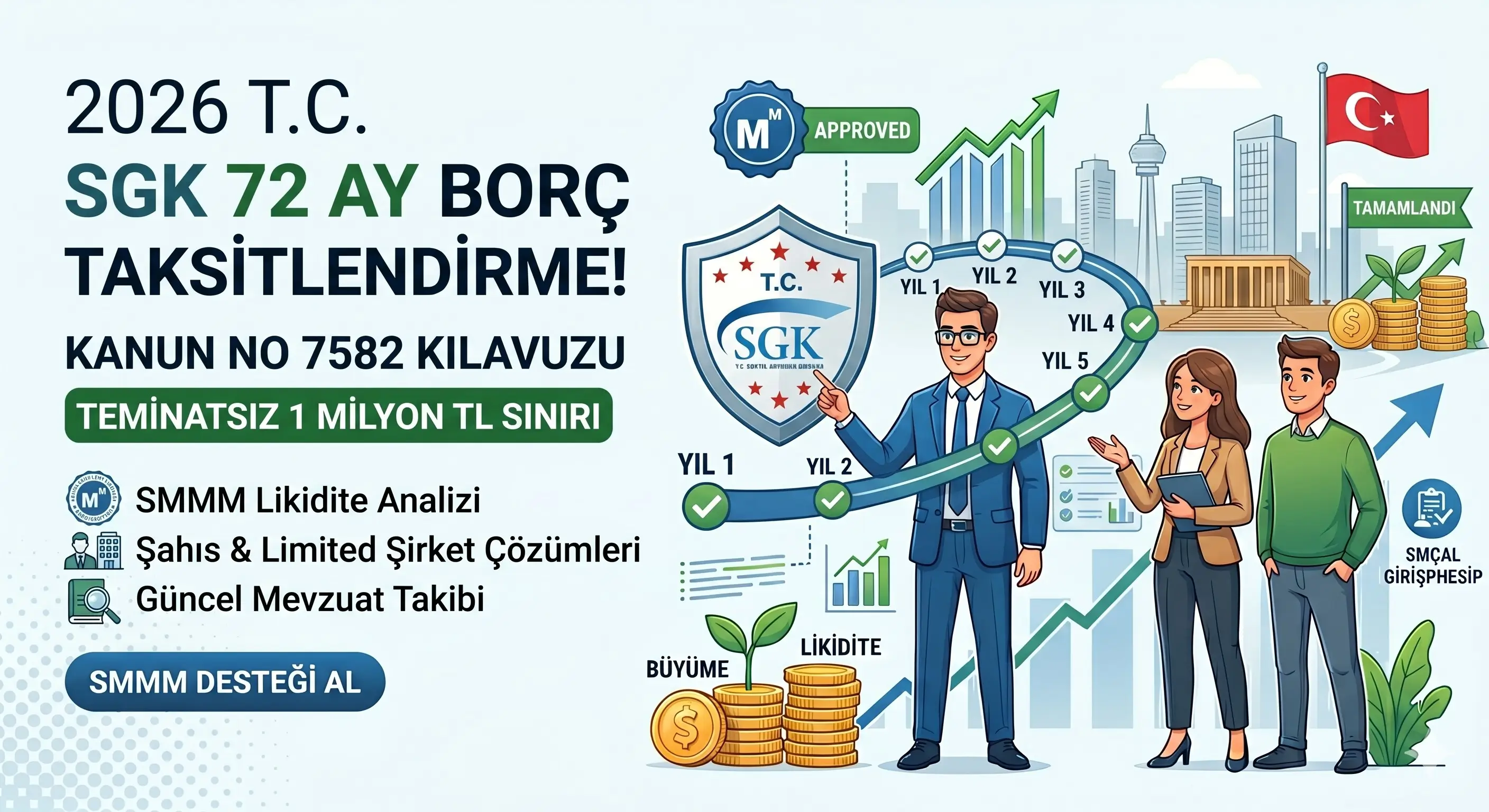2026 SGK Borç Yapılandırması: 72 Ay Taksitlendirme Rehberi (7582 Sayılı Kanun)