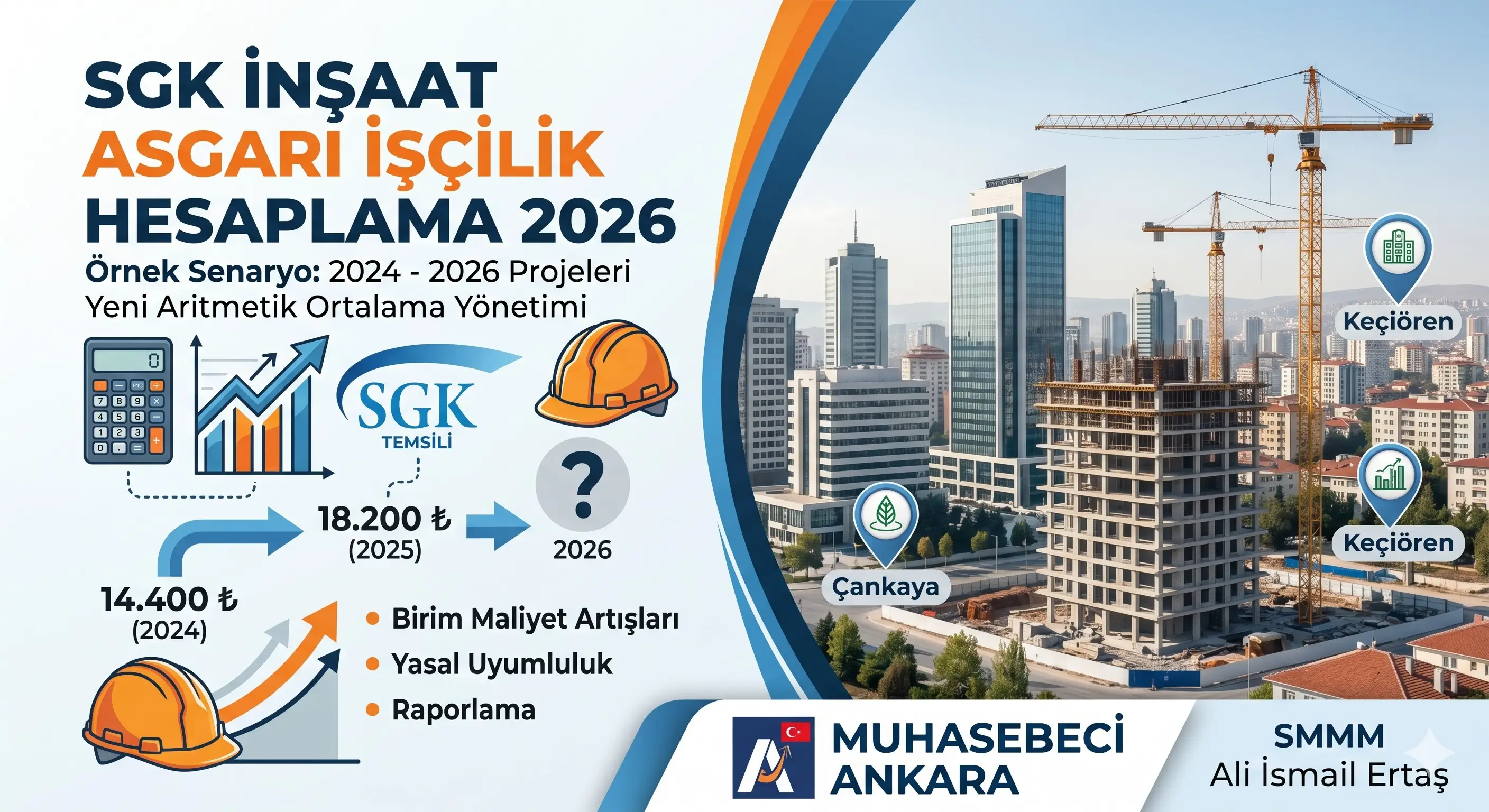 2026 SGK İnşaat Asgari İşçilik Hesaplama: Eski ve Yeni Yasa (Ankara)